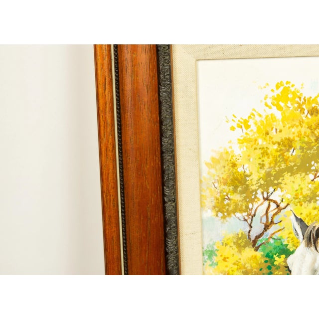 Realism Arthur Saron Sarnoff Original Painting on Board of Horses Running in Stream For Sale - Image 3 of 11