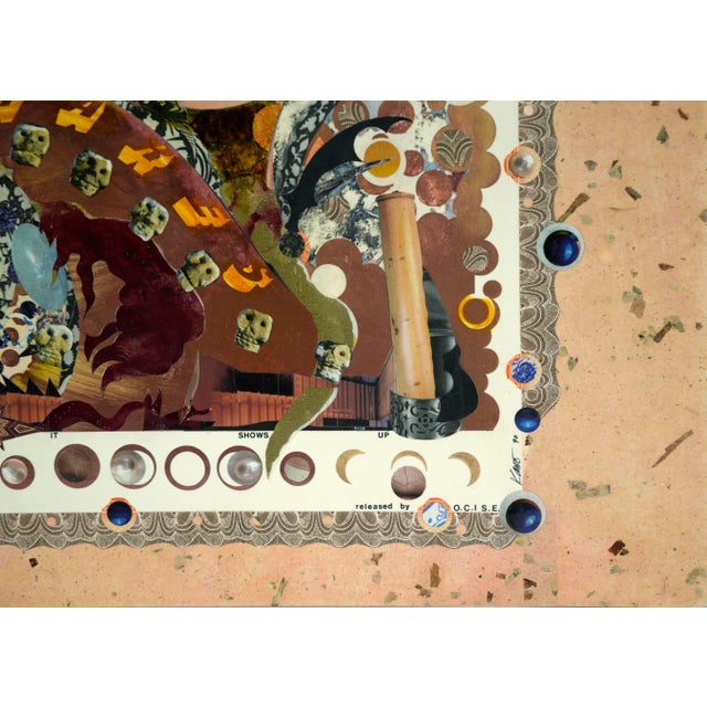 1990s "Porcelain Nightmares" Satirical Bond Paperwork Collage by Mickey "Kano" Kane For Sale - Image 5 of 6