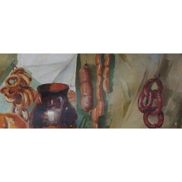 Realism Vintage Still Life Oil Painting, Ukrainian Soviet Art, 1960s 125-300 For Sale - Image 3 of 6