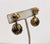 Mid-Century Modern Vintage 1950s Signed Crown Trifari Goldtone Filigree & Faux-Tortoise Dangle Clip Earrings- 2 Pieces For Sale - Image 3 of 7