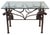 Rustic Iron Sculptural Stag Antler Glass Top Center Table For Sale - Image 3 of 4