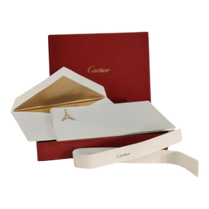 Cartier Luxury Eiffel Tower Embossed Stationery