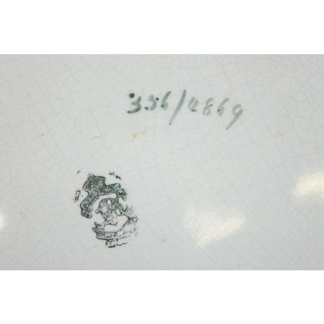 Traditional 19th Century Antique Painted European Porcelain Decorative Plate Small Chip on the Bottom For Sale - Image 3 of 3