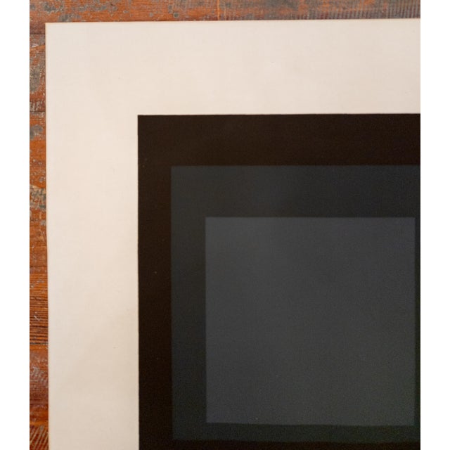 Mid-Century Serigraph Silkscreen Print of Josef Albers #4 in Series "Hard Edge, Soft Edge", 191/200 For Sale - Image 14 of 18