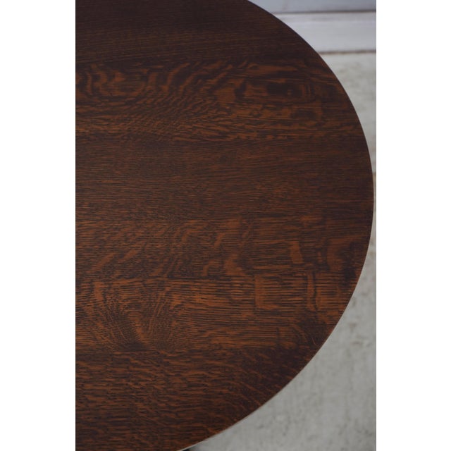 Brown Stickley Harvey Ellis Mission Oak Lamp Table For Sale - Image 8 of 14