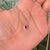 Art Nouveau 18k Gold Natural Ruby Diamond Pear Pendant Necklace For Sale - Image 3 of 13