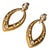 Late 20th Century 14K Two Tone Gold Cordova Champagne Diamond Designer Earrings, Pair For Sale