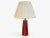 Italian Mid-Century Modern, Red Ceramic, Table Lamp, Italy, 1950s A reeded unglazed red ceramic table lamp, likely...
