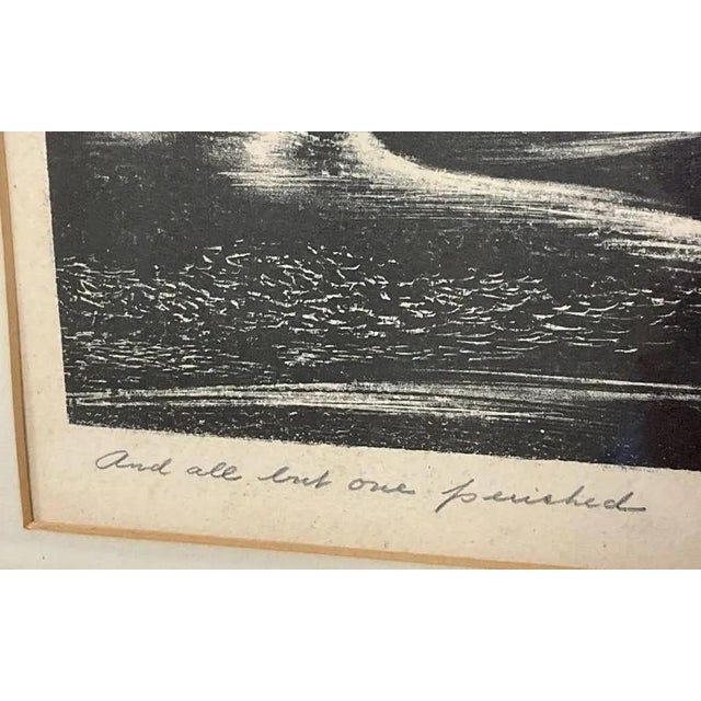 1930s Charles Earle Miller Original Signed Wpa Surrealist Post-War Etching For Sale - Image 4 of 5