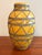 Antique Moroccan Ceramic Vase Maize Yellow With Metal Moorish Filigree Overlay For Sale - Image 4 of 7