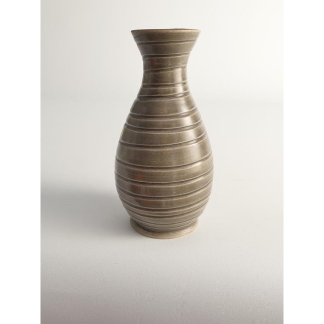Scandinavian Modern Stoneware Vase by Ewald Dahlskog for Bo Fajans, 1940s For Sale - Image 11 of 17