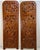 An extraordinary set of four monumental hand-carved wood panels acquired directly from a Yoruba craftsman in Lagos,...