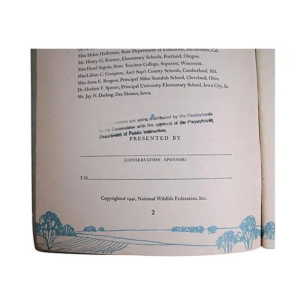 Nature's Bank - The Soil softcover children's booklet published by National Wildlife Federation, Inc. Copyright 1942;...