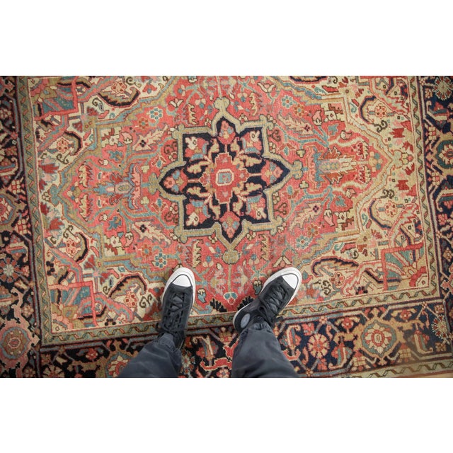 :: Unusual size and proportions, being close to square and small in scale. Double quatrefoil overlay center medallion with...