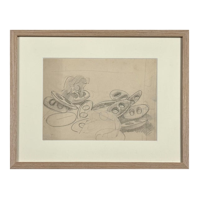Stanley Spencer (British, 1891-1959) - “Detail Study for Plumbers” Graphite on Paper (Ca. 1938) For Sale
