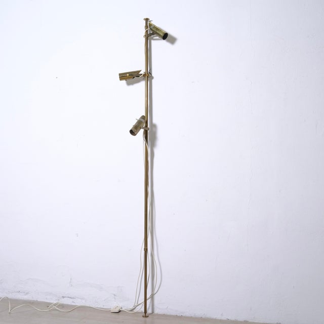 Adjustable Brass Floor Lamp, Italy, 1960s For Sale - Image 9 of 18