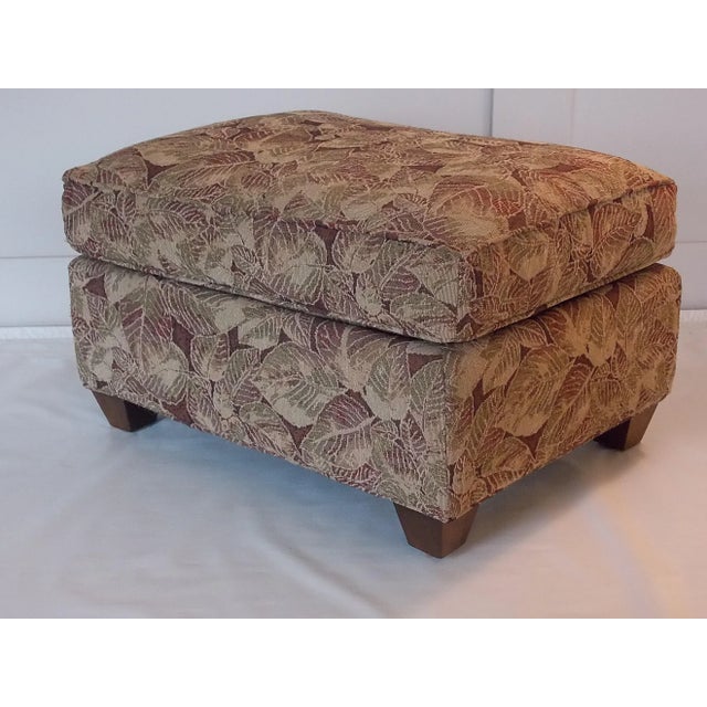1980s Vintage Leaf Ottoman For Sale - Image 11 of 11