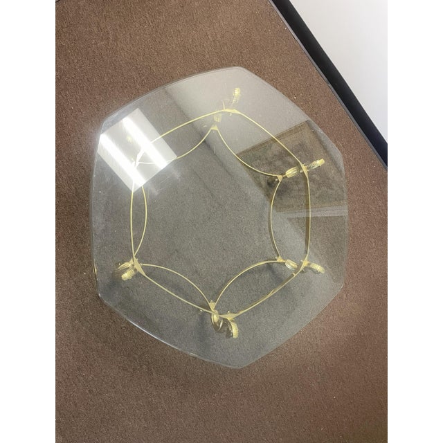 Mid-Century Modern 1970s Italian MCM Brass & Glass Seahorse Coffee Table For Sale - Image 3 of 11