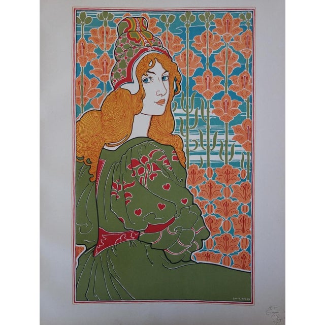 Louis John Rhead, Jane, Original Lithograph For Sale - Image 6 of 6