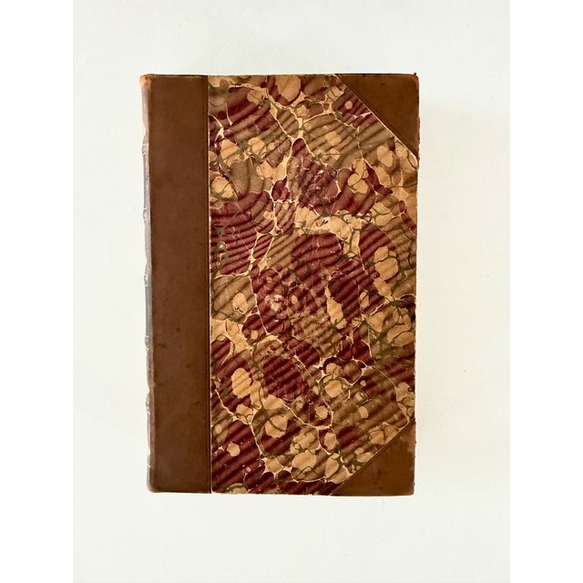 Brown Antique Leather Bound Balzac Books, Set 18 For Sale - Image 8 of 18
