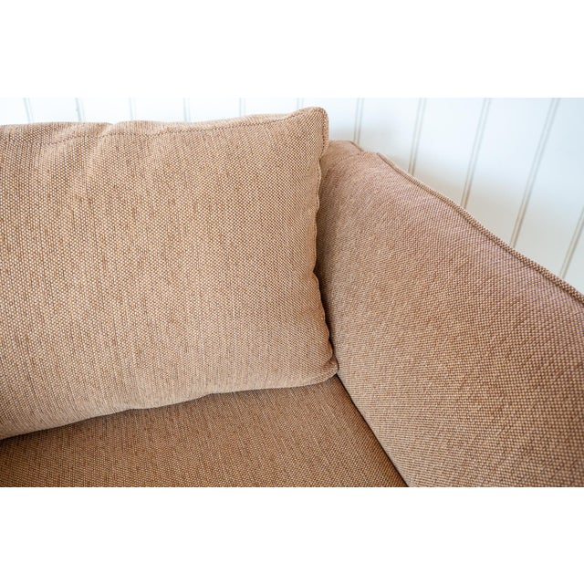 Mid-Century Modernist Sofa and Armchair in Blonde Maple and Upholstery attributed to Terence Conran, 1970s, Set of 2 For Sale - Image 6 of 18