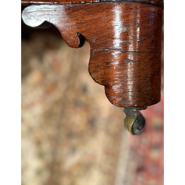 Antique American Empire Serpentine Mahogany Footstool Ottoman For Sale - Image 10 of 14