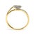 Early 21st Century 10K Yellow Gold Diamond Accent Filigree Heart Promise Ring (I-J Color, I3 Clarity)- Size 9 For Sale - Image 5 of 7