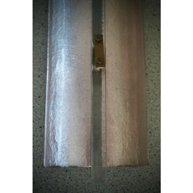 Mid-Century Murano Pink Art Glass Wall Light and Sconces, 2000 For Sale - Image 6 of 10