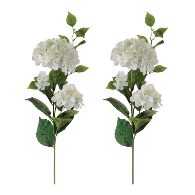 Rustic Hydrangea Floral Spray (Set of 2) For Sale - Image 3 of 3