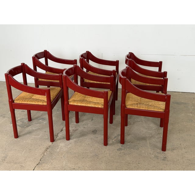 Wood Mid-Century Modern Carimate Armchair by Vico Magistretti for Cassina, Italy, 1959 For Sale - Image 7 of 18