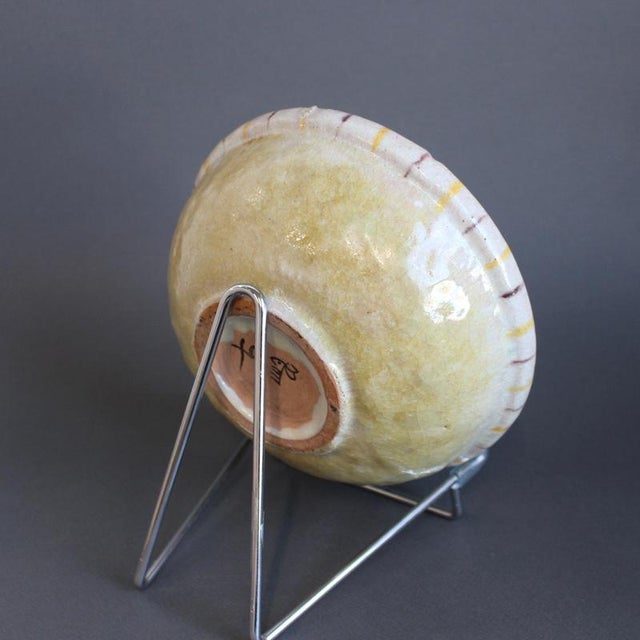 Vintage Italian Decorative Ceramic Bowl by Guido Gambone, 1950s For Sale - Image 6 of 15