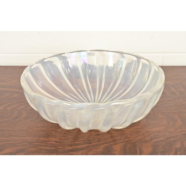 Seguso Vetri D’Arte Italian Murano Glass Large Centerpiece Bowl or Fruit Bowl For Sale - Image 12 of 12