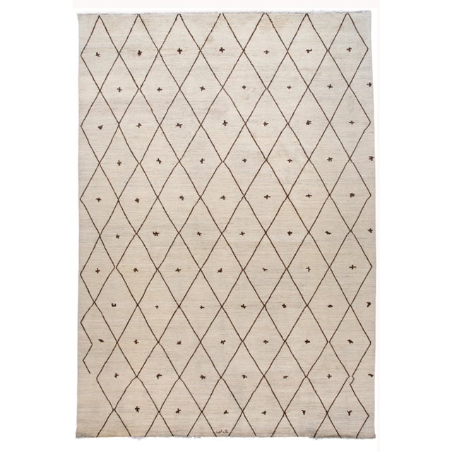 Large Modern Berber Moroccan-Style Wool Rug 12 Ft 4 in X 17 Ft 9 In For Sale - Image 13 of 13