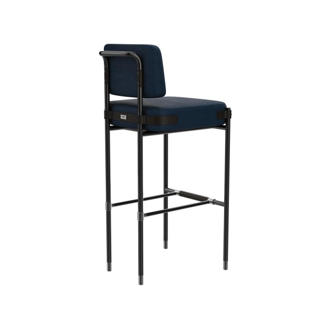 Contemporary Fulton Bar Chair by Porus Studio For Sale - Image 3 of 8