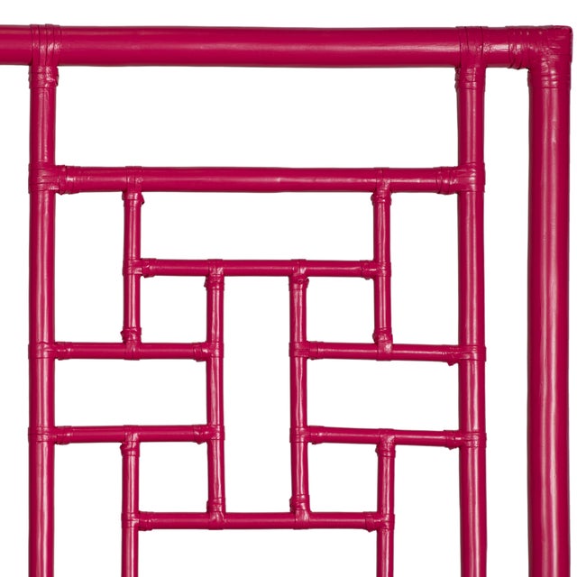 David Francis Ohana Platform Bed King, Hot Pink For Sale - Image 4 of 7