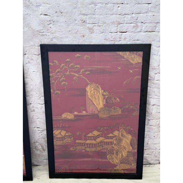 Pair Decorative Chinoiserie Panels For Sale In Tampa - Image 6 of 9