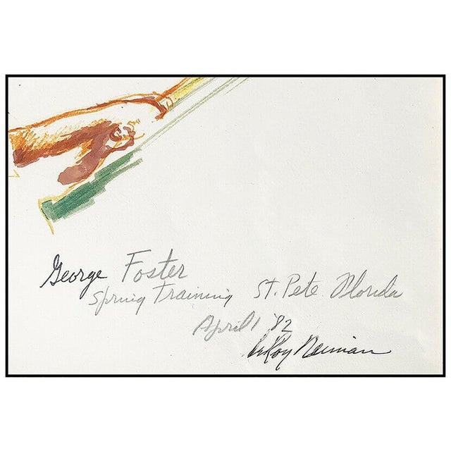 Abstract Expressionism 1980s New York Mets Slugger, LeRoy Neiman For Sale - Image 3 of 4