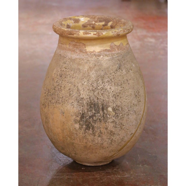 18th Century French Provencal Terracotta Olive Oil Jar From Biot For Sale In Dallas - Image 6 of 8