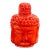 Rare Red Coral Buddha Head Snuff Bottle For Sale