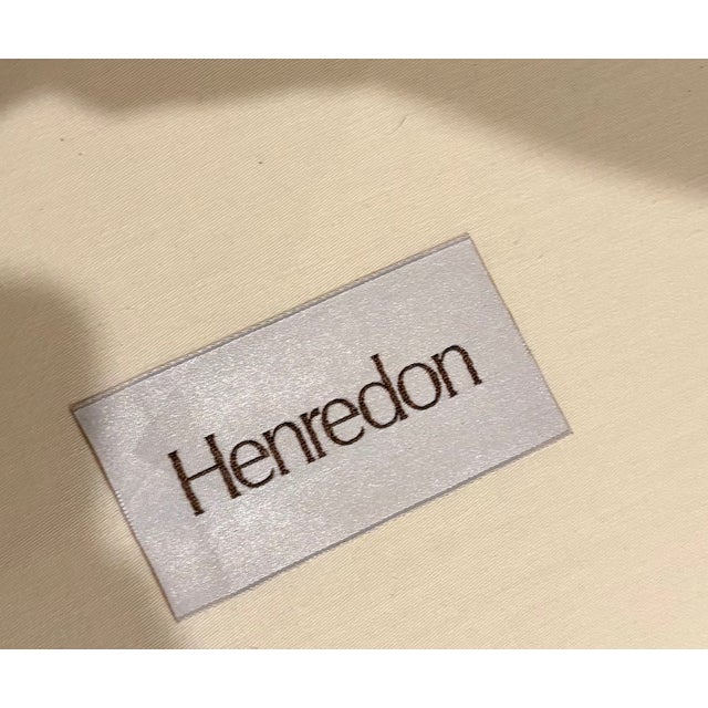 Henredon Peach Floral Wingback Chair For Sale - Image 6 of 6