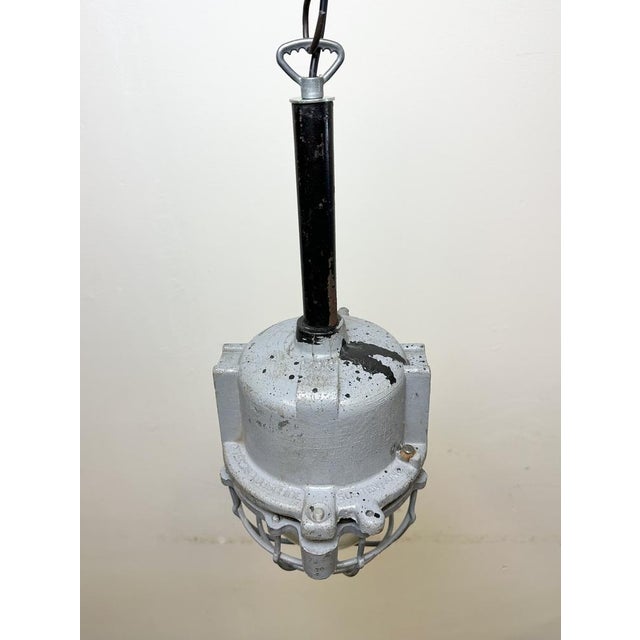Dark Grey Cast Aluminium Explosion Proof Light from Elba, 1970s For Sale - Image 10 of 17