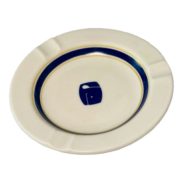 Blue, and Gold Striped Supradura Commemorative Whale Catchall Dish For Sale