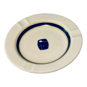 Blue, and Gold Striped Supradura Commemorative Whale Catchall Dish
