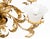 1940s Antique Floral Chandelier in Copper, 1940s For Sale - Image 5 of 7