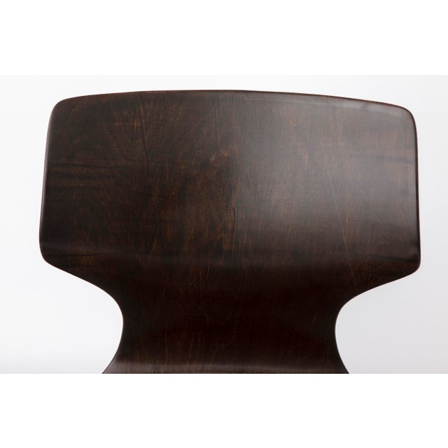 Mid-Century Modern Pagwood Chair with Fabric Seat from Flötotto, 1970s For Sale - Image 6 of 10