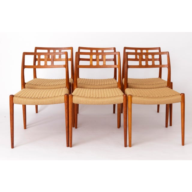 Danish Teak Model 79 Dining Chairs by Niels Otto Møller for J.L. Møllers, 1976s, Set of 6 For Sale - Image 10 of 10
