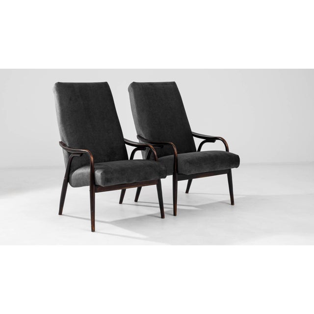 1960s Czech Upholstered Armchairs By TON - A Pair For Sale - Image 14 of 18