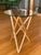 Aeon Starlight Side Table, featuring a six-pointed star frame constructed from solid American Ash in a natural finish and...