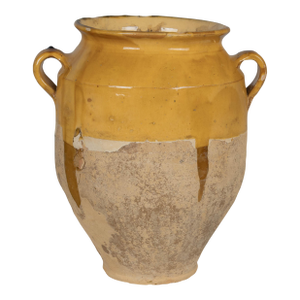 French Terracotta Vase or Pot À Confit 13.5"h