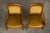 Antique French Louis Philippe Style Walnut Armchairs W/ Golden Yellow Velvet - a Pair For Sale - Image 4 of 12
